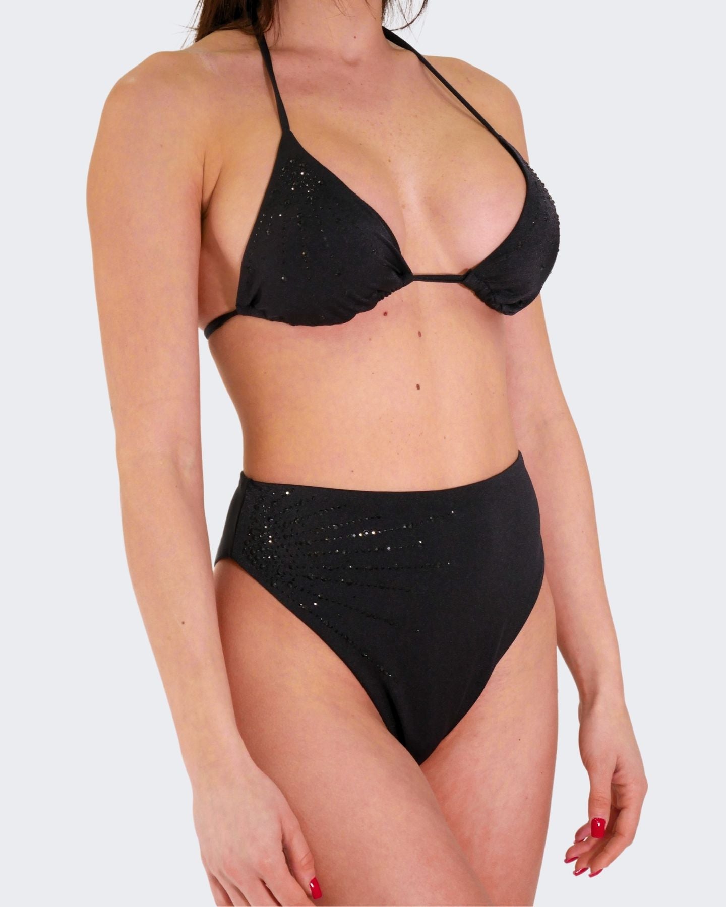 Fabrizia Costume LS01 0407 - SanShopLuxury - 2024, A triangolo, Abbigliamento, Beachwear, Costume, Donna, Fabrizia, Idoneo, L, M, Nero, Outlet, Primavera/Estate, S, SS24