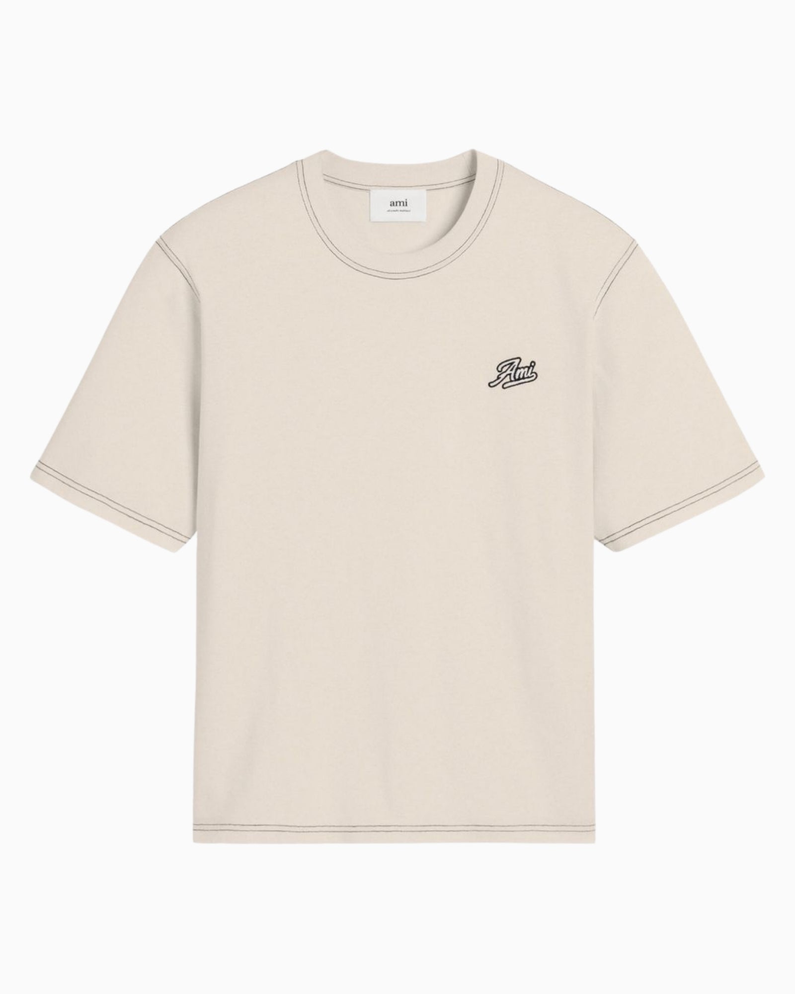 Ami Paris T-Shirt HTS029JE0118 - SanShopLuxury - 2025, Abbigliamento, Ami Paris, Beige, Donna, Idoneo, L, M, New, Primavera/Estate, S, SS25, T-Shirt, Ultimo, UNISEX, Uomo, XL