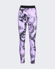 Versace Jeans Couture Leggings 76HAC101/JS292320 - SanShopLuxury - 2024, 38, 40, Abbigliamento, Donna, Idoneo, Leggings, Lilla, Outlet, Primavera/Estate, SS24, Versace Jeans Couture