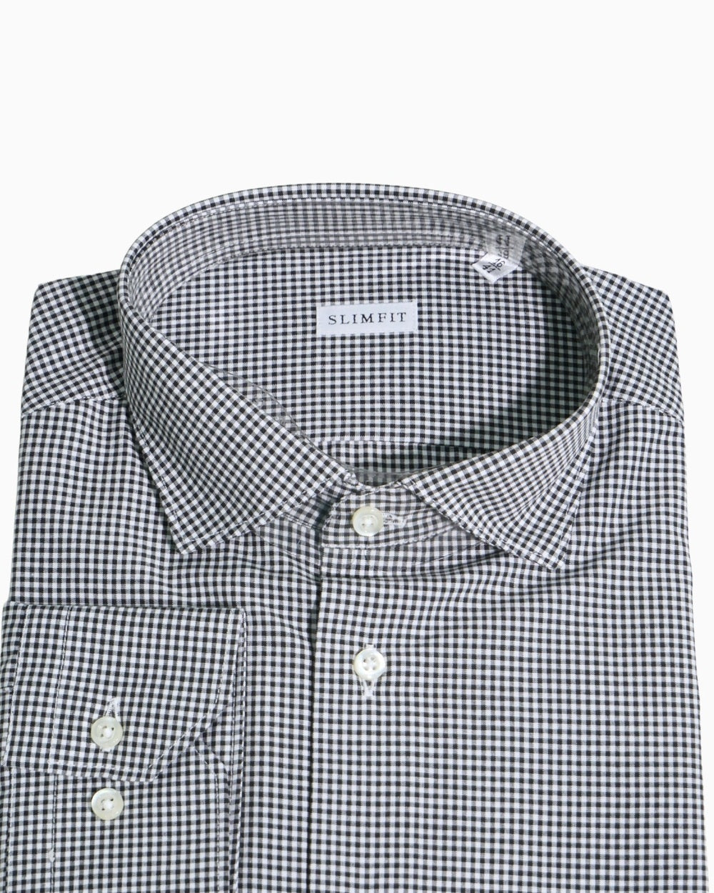 Sartoria Italiana Camicia 002-ROMA-20 - SanShopLuxury - 2019, 41, 43, Abbigliamento, Autunno/Inverno, Camicia, Carry Over, Continuativo, Idoneo, Nero-Bianco, New, Primavera/Estate, Sartoria Italiana, Uomo