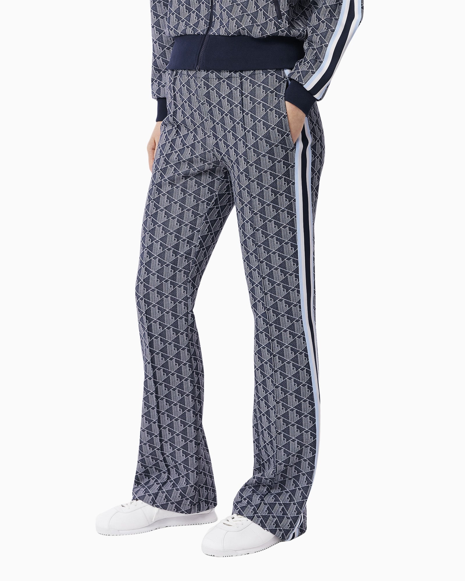 Lacoste Pantalone XF9313/525 - SanShopLuxury - 2025, 34, 36, 38, 40, Abbigliamento, Blu, Donna, Lacoste, New, Pantalone, Primavera/Estate, SS25, Stellato