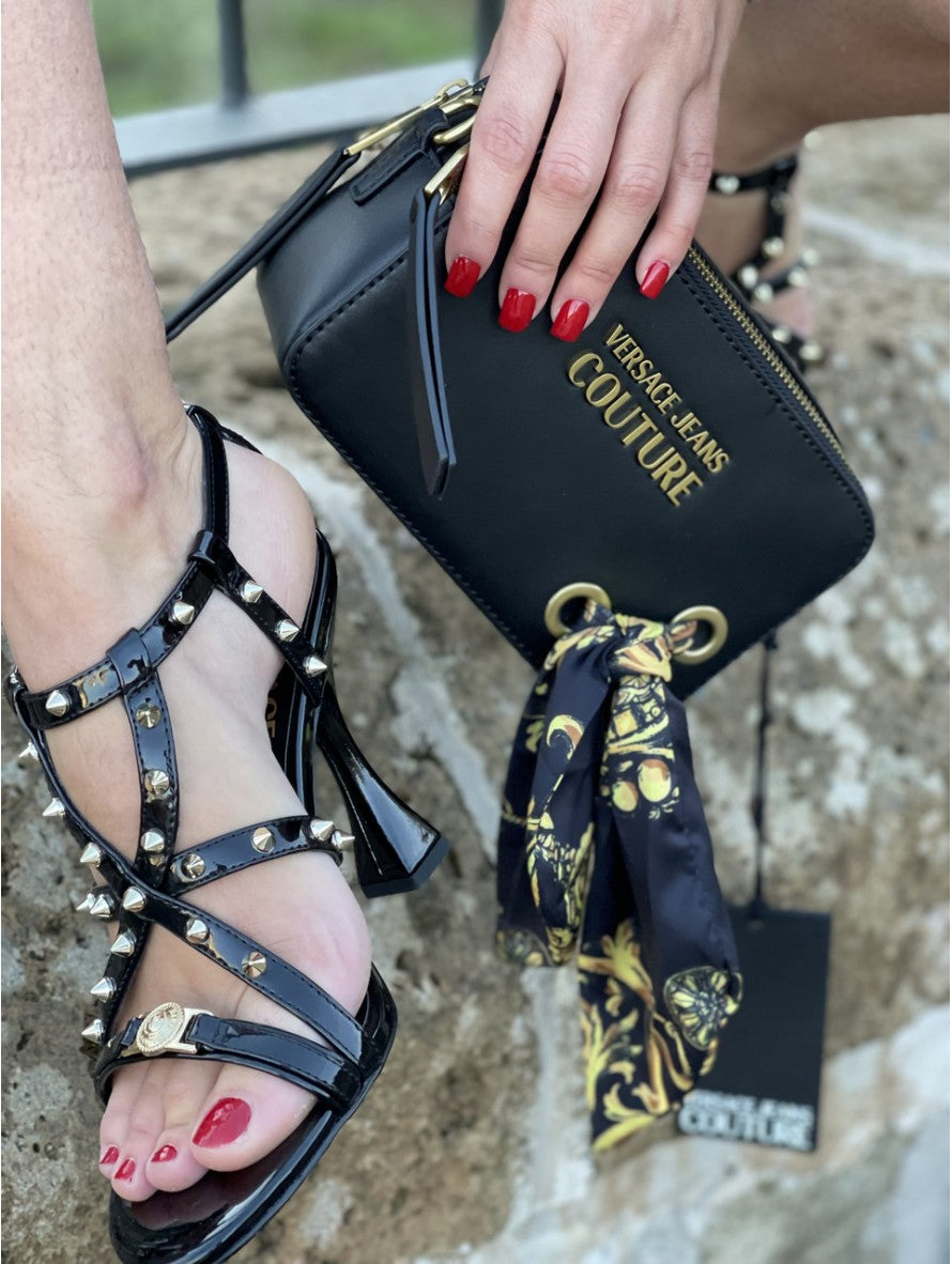 Versace Jeans Couture Sandali 71VA3S15 71978 899 - SanShopLuxury - -50%, 2021, 37, 38, Autunno/Inverno, Calzature, Continuativo, Donna, FW21, Nero, Outlet, Primavera/Estate, Sandali, Ultimo, Versace Jeans Couture