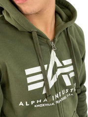 Alpha Industries Felpa 178325 - SanShopLuxury - -50%, 2018, Abbigliamento, Alpha Industries, Autunno/Inverno, Felpa, FW18, M, Outlet, S, Uomo, Verde, Zip