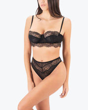 District Margherita Mazzei Set Lingerie LG20 0407 - SanShopLuxury - 1°, 2°, 3°, 4°, 5°, Autunno/Inverno, Carry Over, Continuativo, District Margherita Mazzei, Donna, Idoneo, Intimo, Nero, New, Primavera/Estate, Set Lingerie