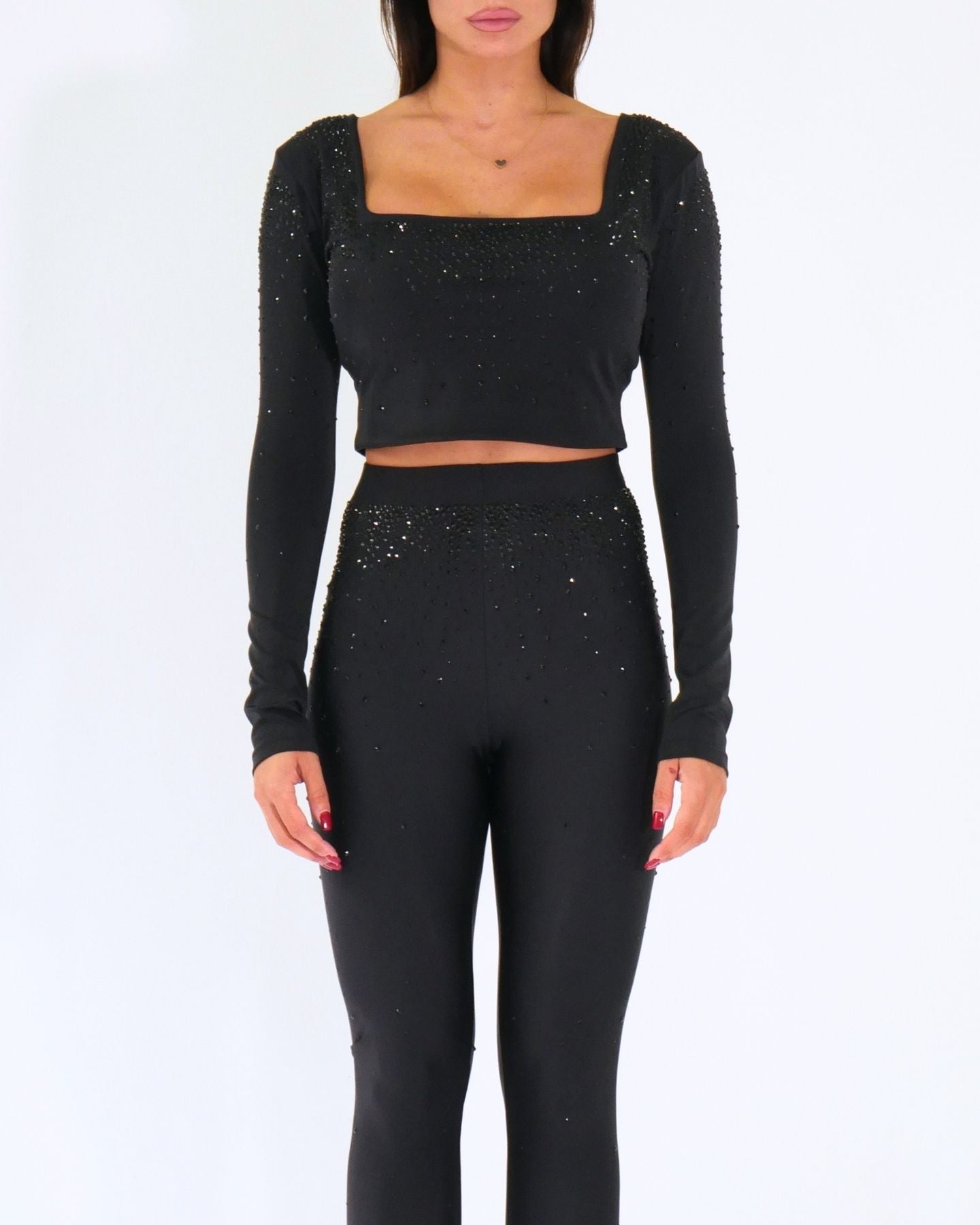 District Margherita Mazzei Top SH45 0407 - SanShopLuxury - 2024, Abbigliamento, Autunno/Inverno, Crop, District Margherita Mazzei, Donna, FW24, Idoneo, L, M, Nero, Outlet, S, Top, XL, XS