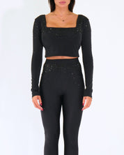 District Margherita Mazzei Top SH45 0407 - SanShopLuxury - 2024, Abbigliamento, Autunno/Inverno, Crop, District Margherita Mazzei, Donna, FW24, Idoneo, L, M, Nero, Outlet, S, Top, XL, XS