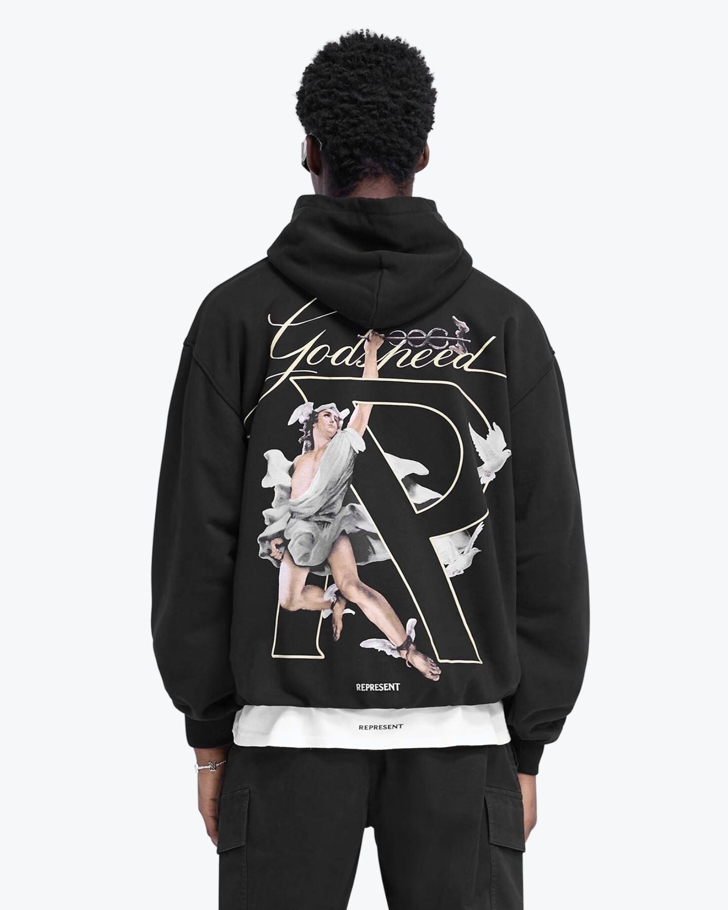 Represent Felpa MLM4230 001 - SanShopLuxury - 2024, Abbigliamento, Autunno/Inverno, Continuativo, Felpa, FW24, Idoneo, L, M, Nero, Outlet, Primavera/Estate, Represent, S, Uomo, XL, XXL