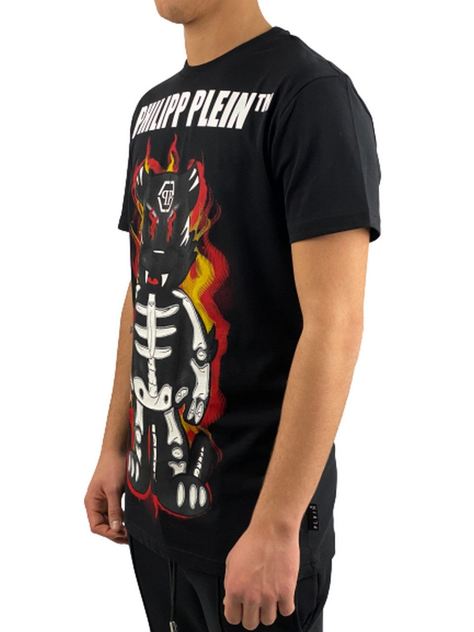 Philipp Plein T-Shirt CMTK4679/PJY002N0213 - SanShopLuxury - -50%, 2020, Abbigliamento, Autunno/Inverno, FW20, L, Nero, Outlet, Philipp Plein, S, T-Shirt, Uomo, XL, XXL