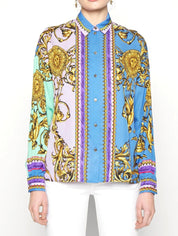 Versace Jeans Couture Camicie 72HAL2A1 - SanShopLuxury - 2022, 44, Abbigliamento, Azzurro, Camicie, Donna, Outlet, Primavera/Estate, SS22, Ultimo, Versace Jeans Couture