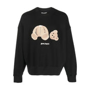 Palm Angels Felpa PMBA026C99FLE005 - SanShopLuxury - Abbigliamento, Autunno/Inverno, Carry Over, Felpa, Girocollo, Idoneo, L, M, Nero, Outlet, Palm Angels, S, Uomo, XL