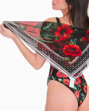 District Margherita Mazzei Foulard 5PS03-0050 - SanShopLuxury - 2025, Abbigliamento, Beachwear, District Margherita Mazzei, Donna, Foulard, Idoneo, Nero, New, Primavera/Estate, SS25, Ultimo, Unica