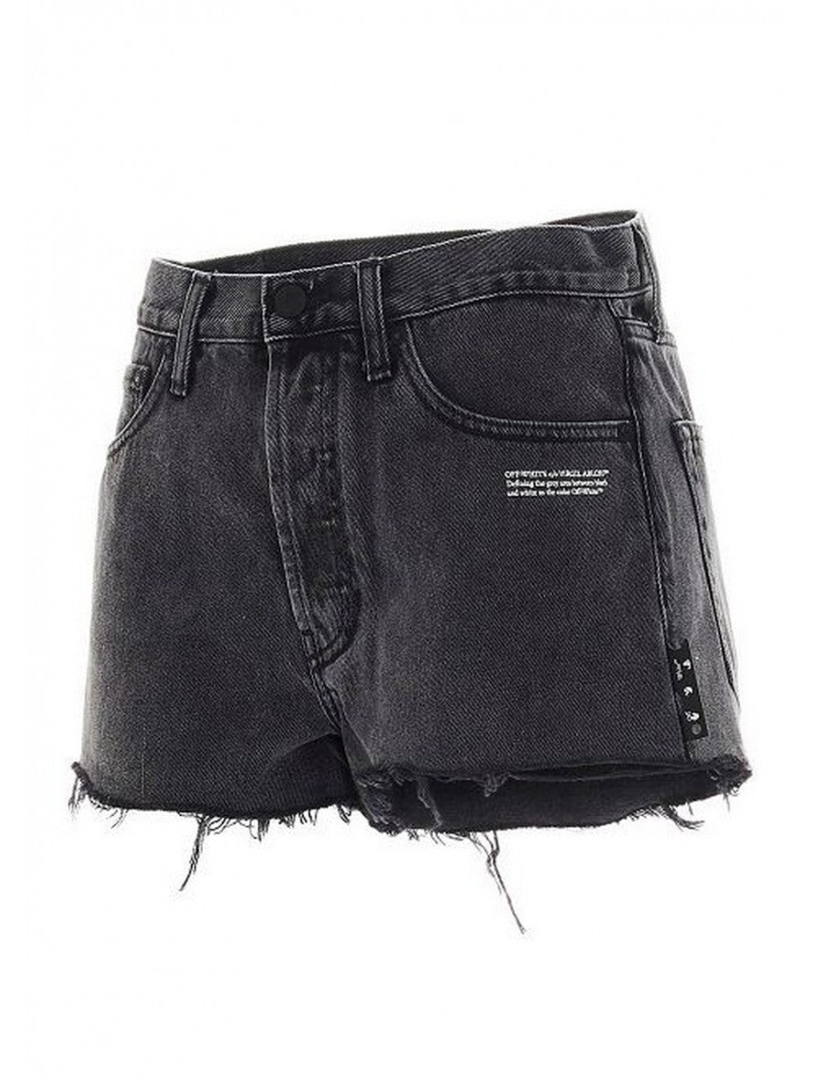 Off-White Short OWYC002R21DEN0020700 - SanShopLuxury - -50%, 2021, 41, 42, 43, Abbigliamento, Donna, Nero, Off-White, Outlet, Primavera/Estate, Short, SS19