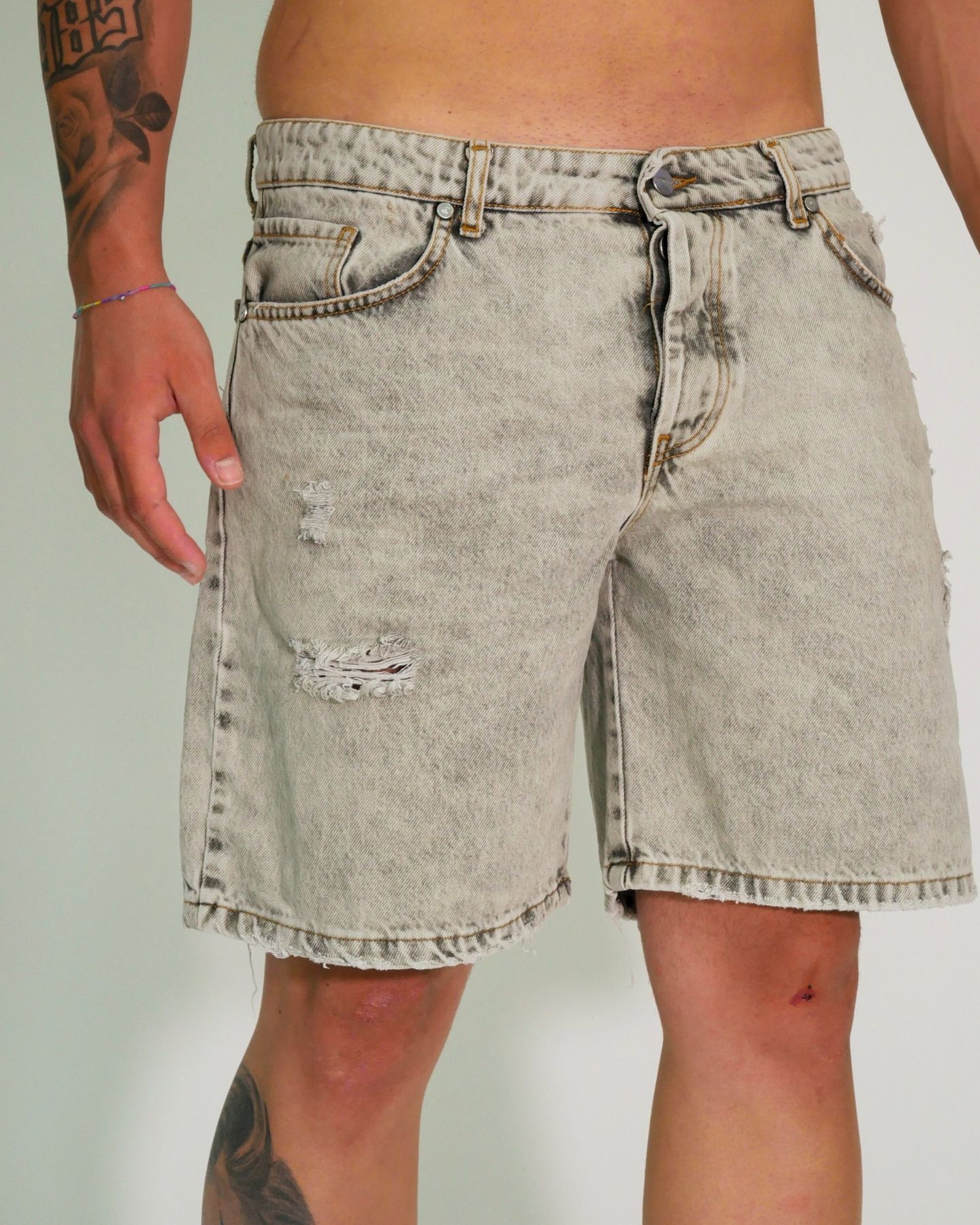 Gavensemble Short SHORT420 - SanShopLuxury - 2024, 44, 46, 48, 50, 52, 54, Abbigliamento, Gavensemble, Grigio, Idoneo, jeans, Outlet, Primavera/Estate, Short, SS24, Uomo