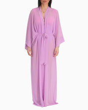 District Margherita Mazzei Copricostume 5WU73 0705 - SanShopLuxury - 2025, Abbigliamento, Beachwear, Copricostume, District Margherita Mazzei, Donna, Idoneo, Kimono Lungo, Lilla, New, Primavera/Estate, SS25, Unica