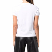 Versace Jeans Couture T-Shirt 71HAHT07 CJ00T - SanShopLuxury - -50%, 2021, Abbigliamento, Autunno/Inverno, Bianco, Donna, FW21, M, Outlet, T-Shirt, Versace Jeans Couture, XL