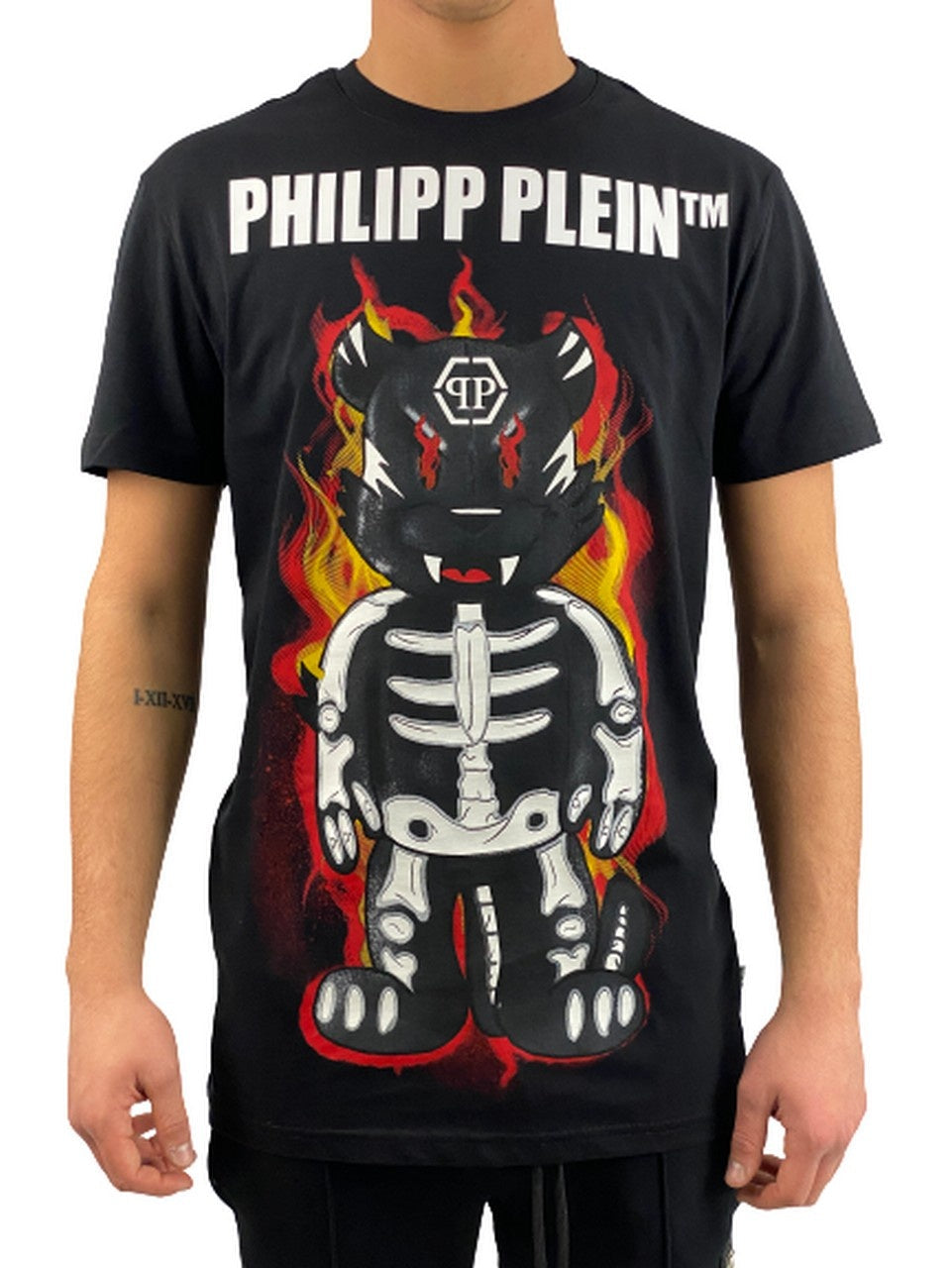 Philipp Plein T-Shirt CMTK4679/PJY002N0213 - SanShopLuxury - -50%, 2020, Abbigliamento, Autunno/Inverno, FW20, L, Nero, Outlet, Philipp Plein, S, T-Shirt, Uomo, XL, XXL