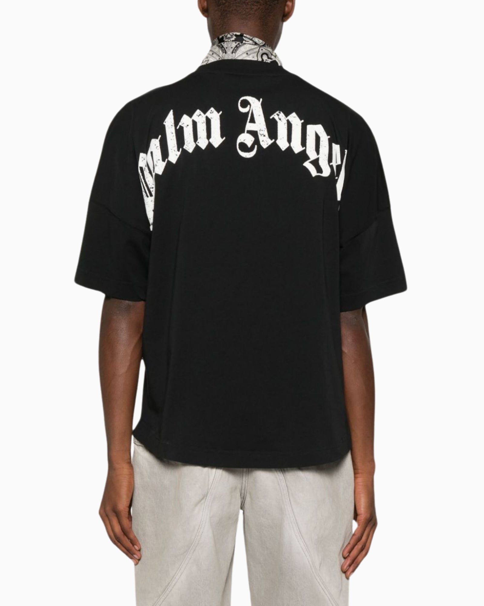 Palm Angels T-Shirt PMAA002S25JER0011003 - SanShopLuxury - 2025, Abbigliamento, L, M, Nero, New, Palm Angels, Primavera/Estate, S, SS25, Stellato, T-Shirt, Uomo, XL