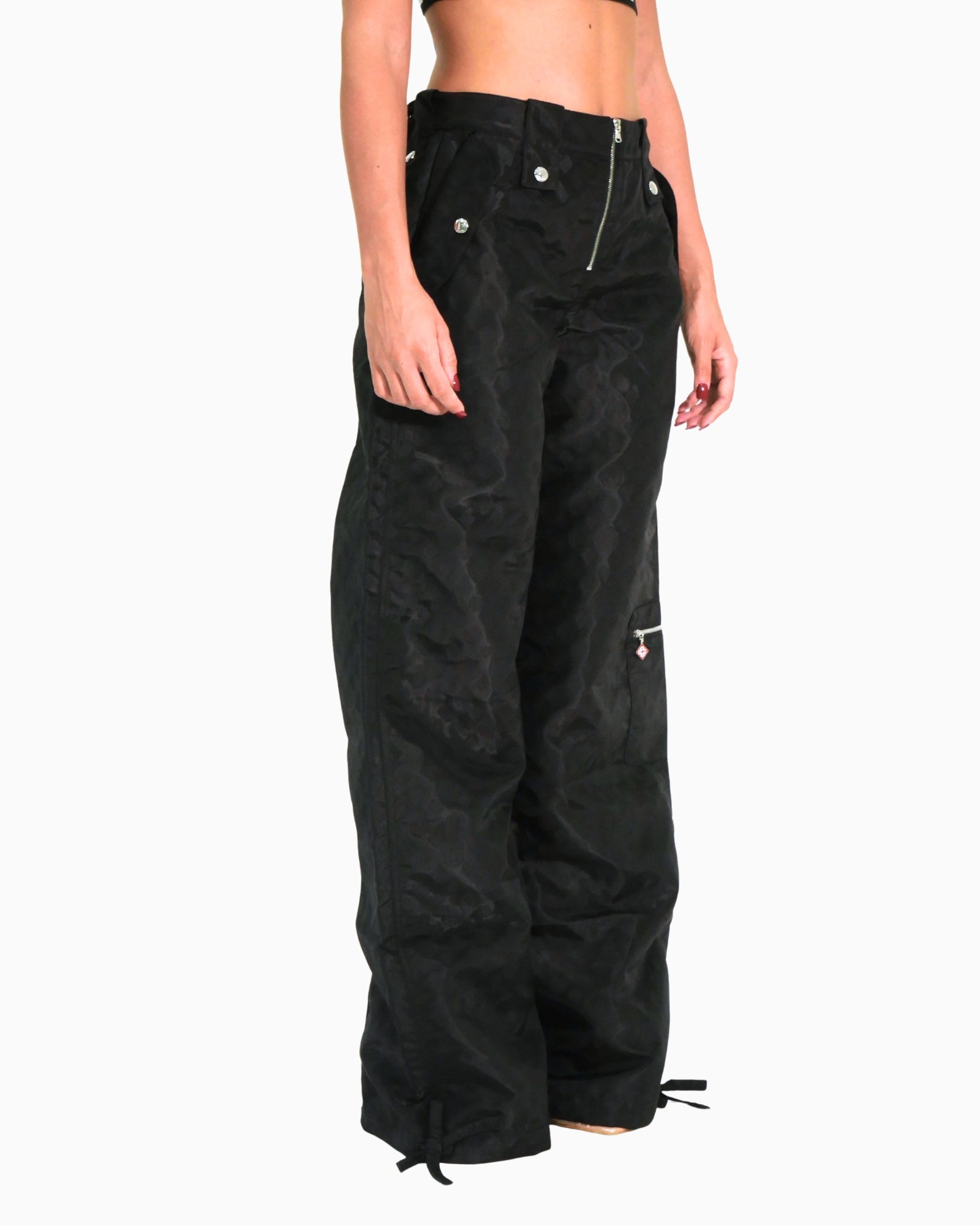 Casablanca Pantalone WAW25TR366/01 - SanShopLuxury - 2025, Abbigliamento, Autunno/Inverno, Casablanca, Donna, FW25, Idoneo, Nero, New, Pantalone, S, Ultimo, XS