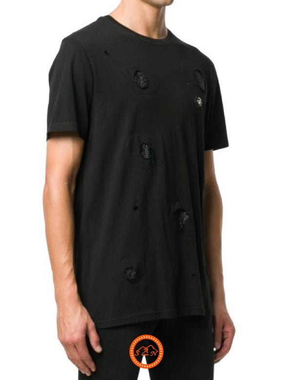 Inverno, FW18, L, Nero, Outlet, Philipp Plein, T-Shirt, Ultimo, Uomo