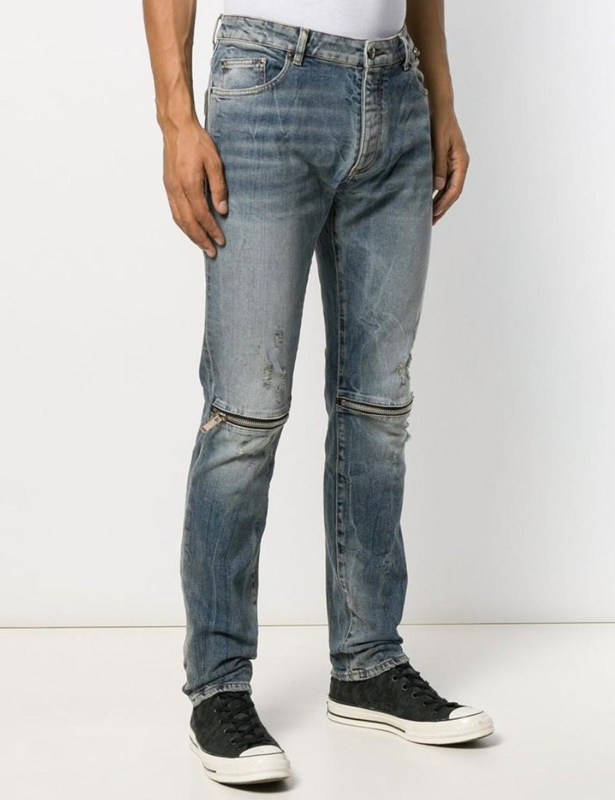 Inverno, Blu, FW19, Jeans, Outlet, Palm Angels, Uomo