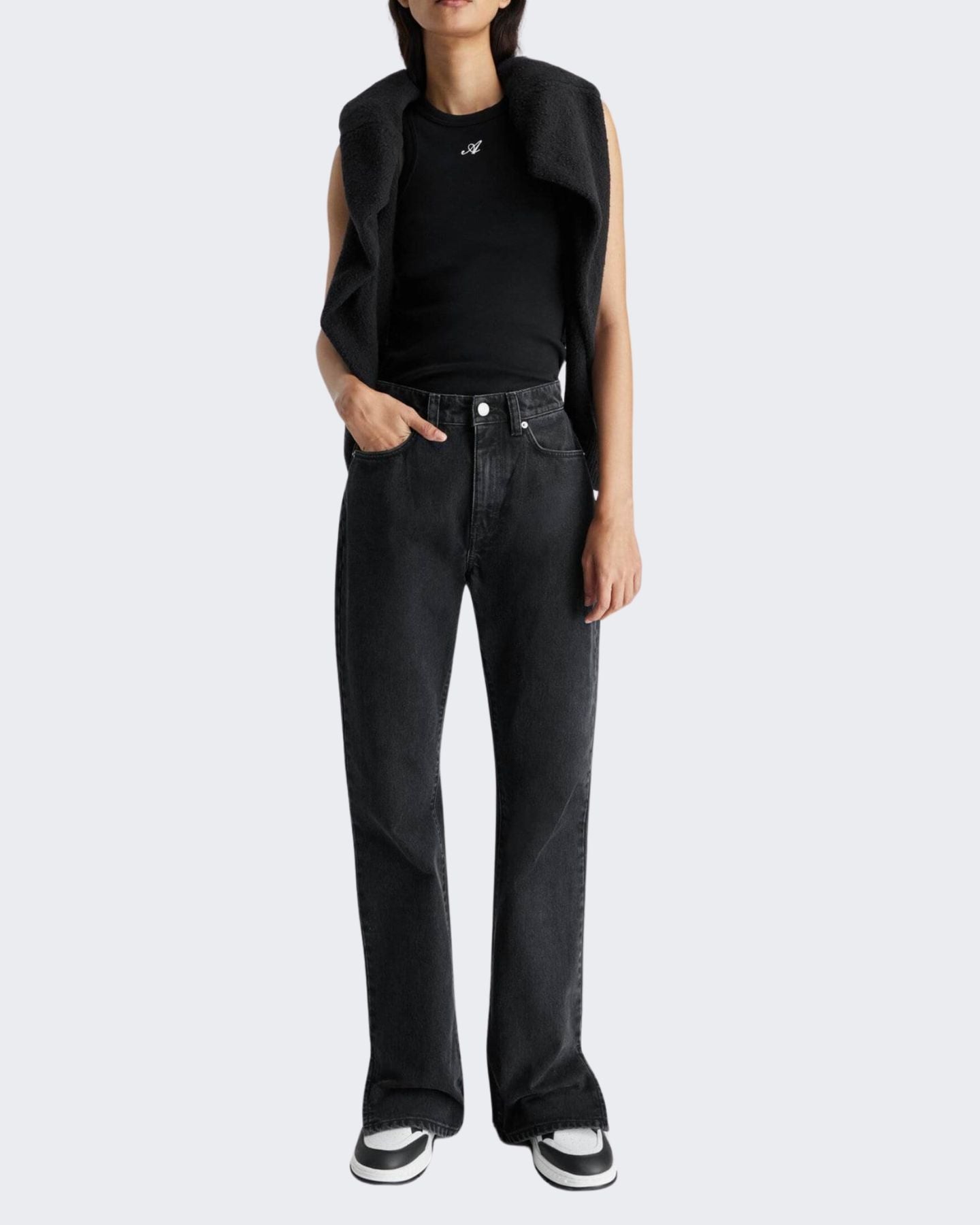 Axel Arigato Jeans A0907004 - SanShopLuxury - 2024, 38, 39, 40, 41, 42, 44, Abbigliamento, Autunno/Inverno, Axel Arigato, Continuativo, Donna, FW24, Idoneo, Jeans, Nero, Outlet, Primavera/Estate