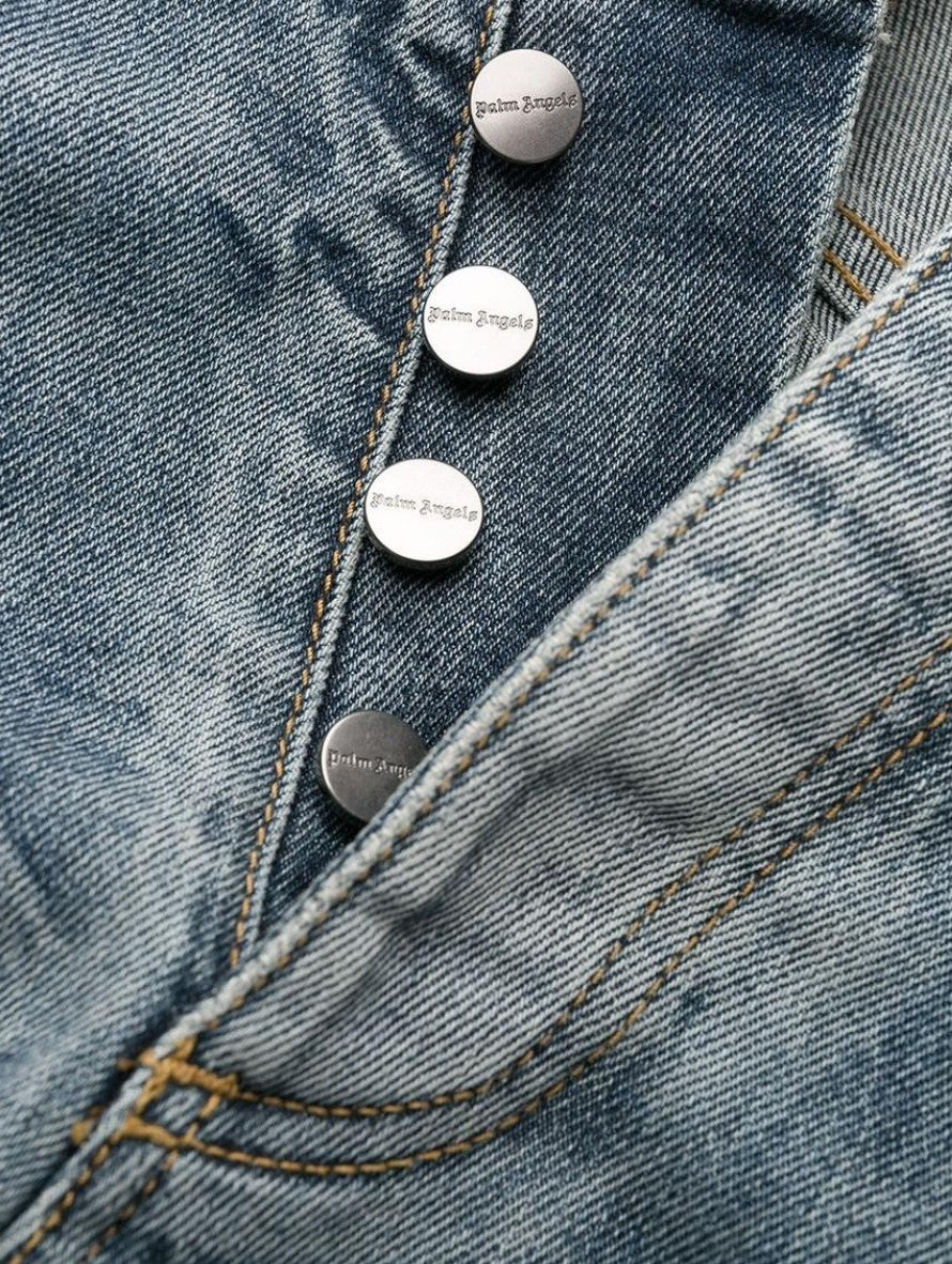 Palm Angels Jeans PMYA016F196600238500 - SanShopLuxury - -50%, 2019, 44, 47, 52, Abbigliamento, Autunno/Inverno, Blu, FW19, Jeans, Outlet, Palm Angels, Uomo