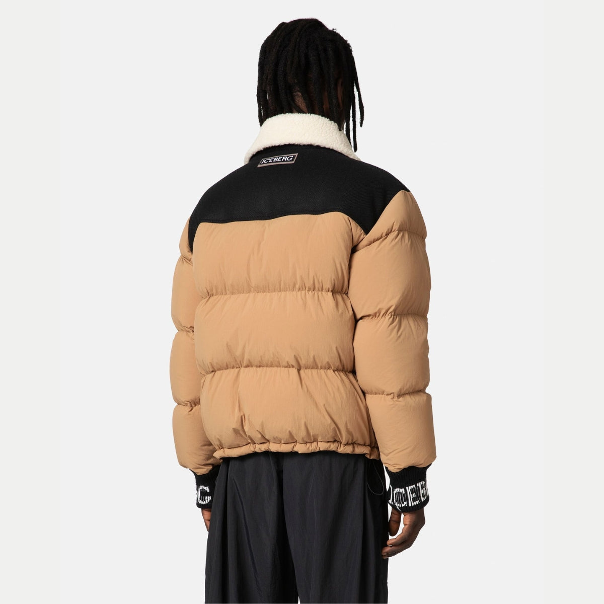 Iceberg Giubbino J090/51391423 - SanShopLuxury - 2023, 48, 50, Abbigliamento, Autunno/Inverno, Beige-Nero, Bomber, FW23, Giubbino, Giubbotteria, Iceberg, Idoneo, Marrone, Outlet, Ultimo, Uomo