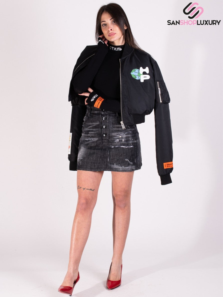 Heron Preston T-Shirt Body HWHA004F21KNI0011001 - SanShopLuxury - -50%, 2021, Abbigliamento, Autunno/Inverno, Donna, FW21, Heron Preston, Nero, Outlet, S, T-Shirt Body, Ultimo