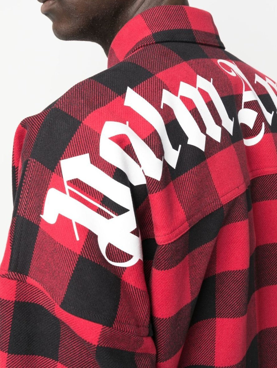 Palm Angels Camicie PMES002C99FAB001 - SanShopLuxury - 2023, Abbigliamento, Autunno/Inverno, Camicie, Carry Over, Continuativo, Idoneo, L, M, Nero, New, Palm Angels, Primavera/Estate, Rosso, S, Ultimo, Uomo