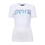 Versace Jeans Couture T-Shirt 75HAHG01 CJ02G - SanShopLuxury - 2023, Abbigliamento, Autunno/Inverno, Bianco, Cotone, Donna, FW23, L, M, Outlet, S, T-Shirt, Versace Jeans Couture