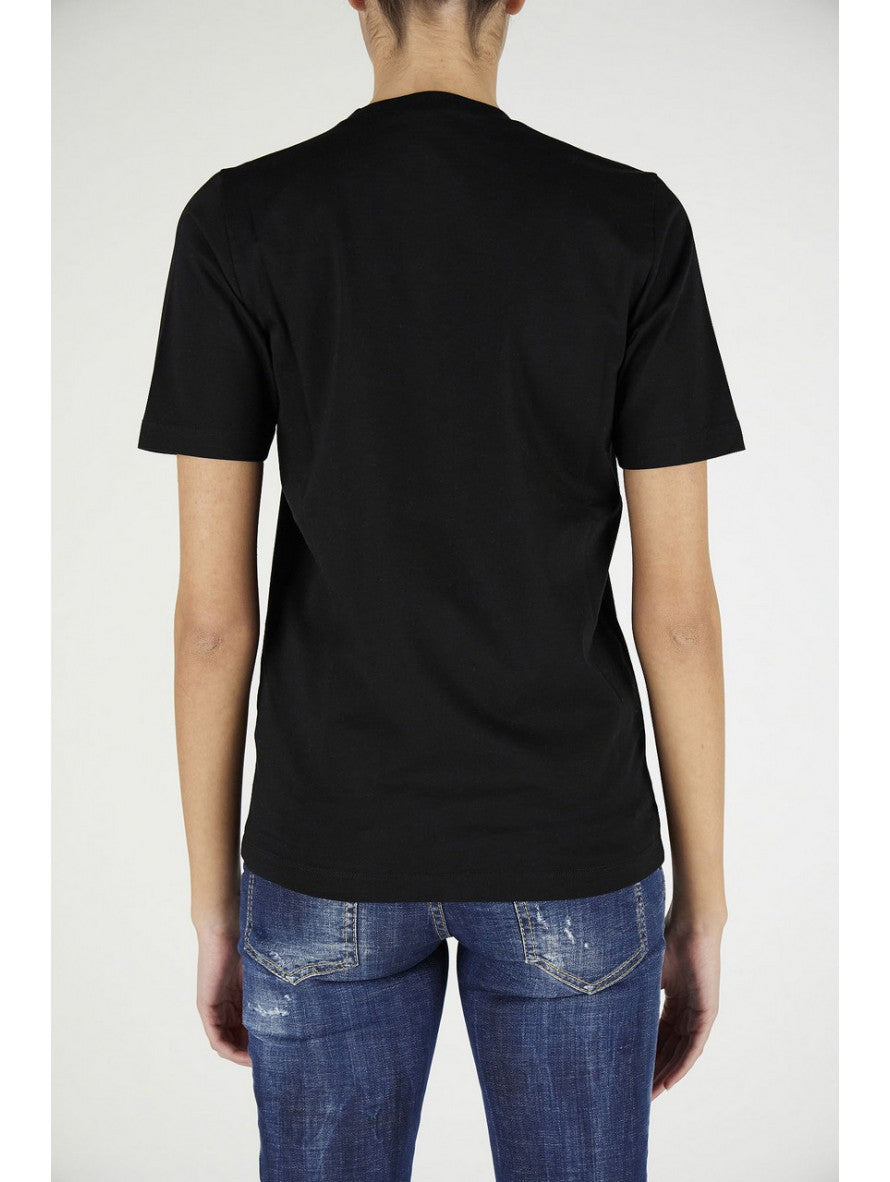Dsquared2 T-Shirt S75GD0210 S23009 900 - SanShopLuxury - -50%, 2021, Abbigliamento, Autunno/Inverno, Donna, Dsquared2, FW21, M, Nero, Outlet, S, T-Shirt, Ultimo, XL