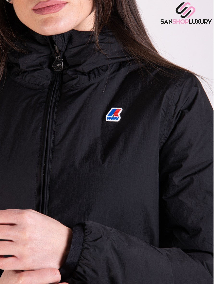 K-Way Giubbino K7115GW USY - SanShopLuxury - -50%, 2021, Abbigliamento, Autunno/Inverno, Donna, FW21, Giubbino, K-Way, L, M, Nero, Outlet, S, XL