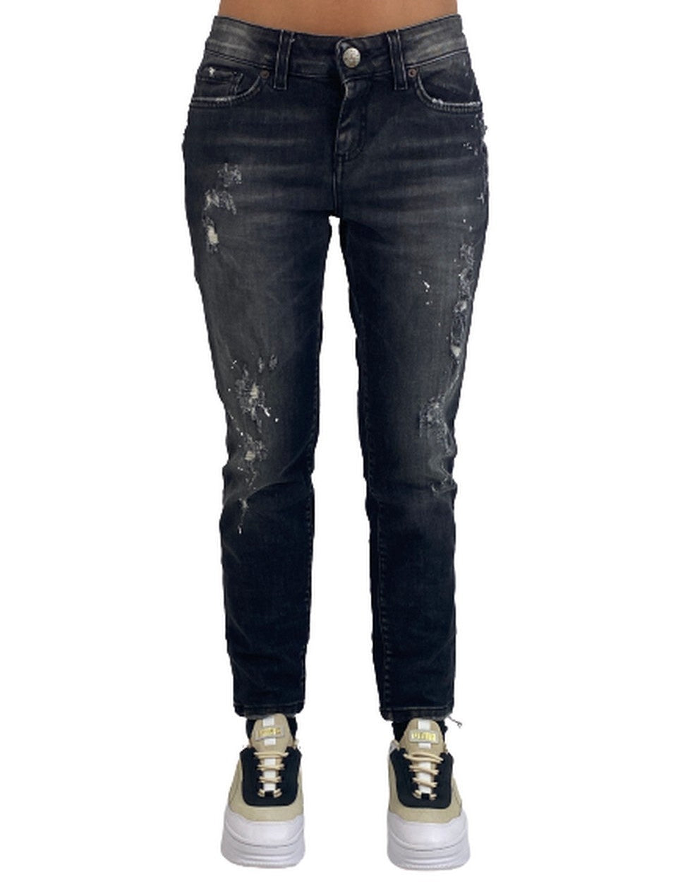 Inverno, Donna, Jeans, Nero, Outlet, SS19