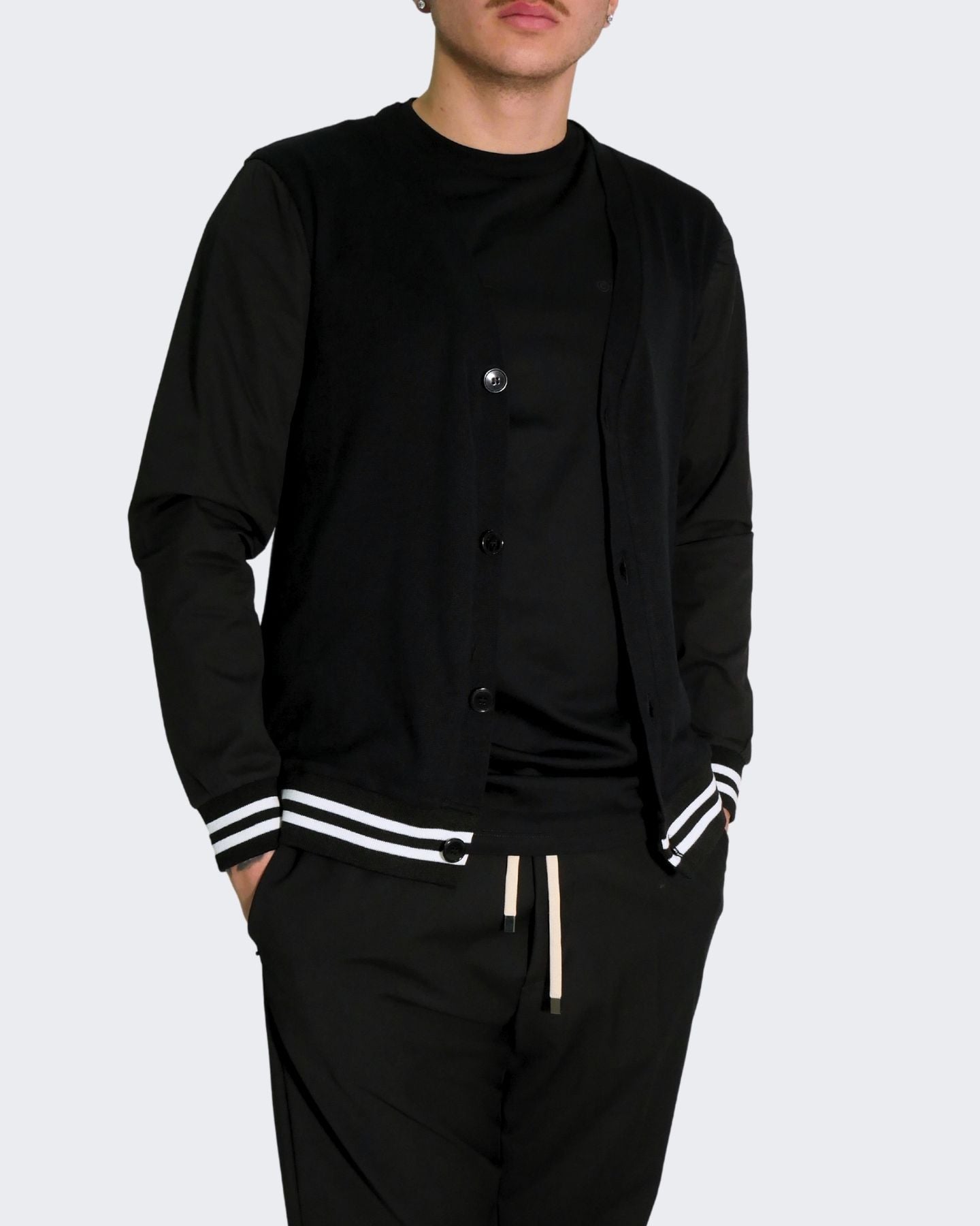 Chiodi Milano Maglieria 0257 N - SanShopLuxury - 2024, Abbigliamento, Cardigan, Chiodi Milano, Idoneo, L, M, Maglieria, Nero, Outlet, Primavera/Estate, S, SS24, Uomo, XL, XXL, XXXL