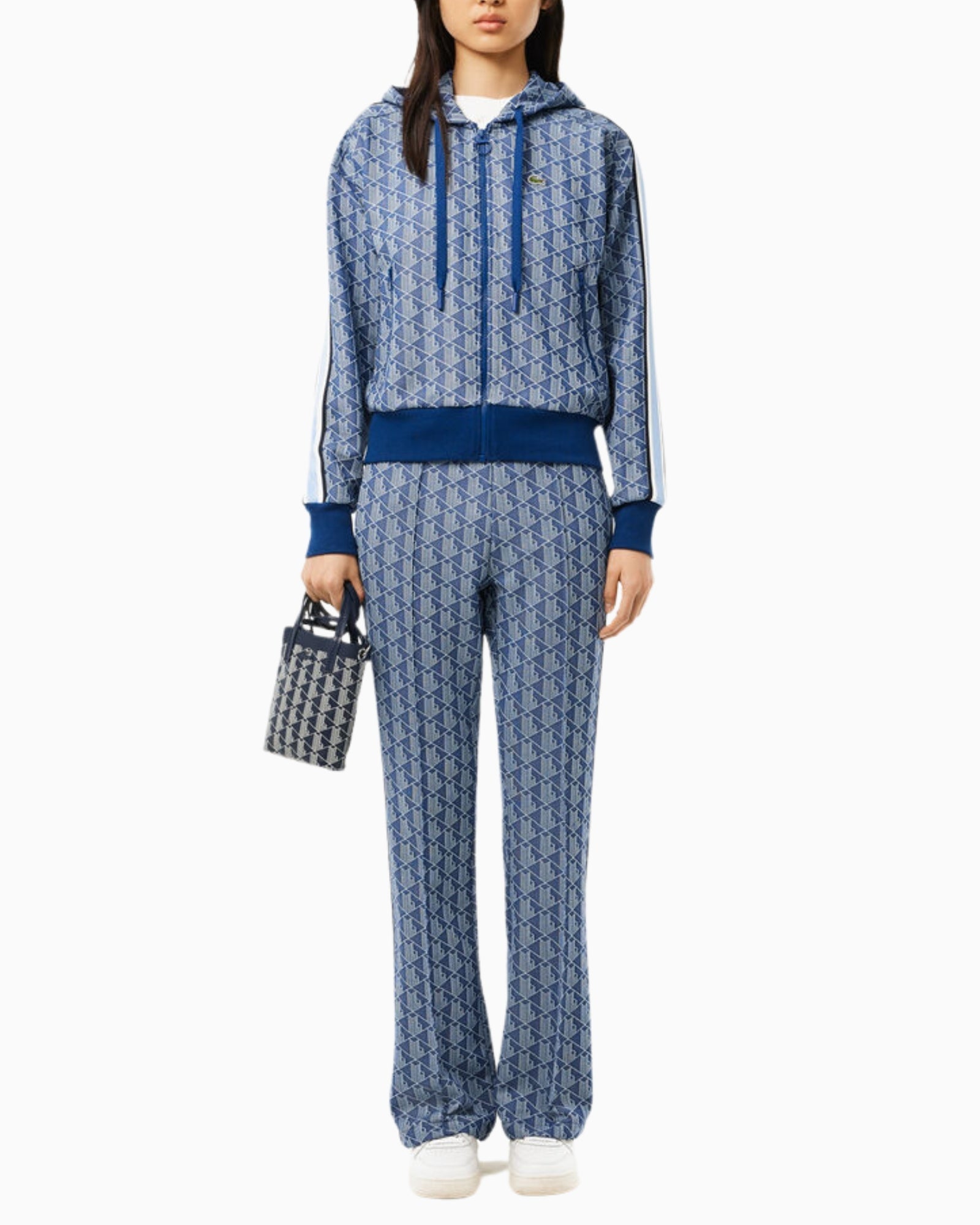 Lacoste Felpa SF7606/525 - SanShopLuxury - 2025, 34, 36, 38, 40, Abbigliamento, Blu, Donna, Felpa, Lacoste, New, Primavera/Estate, SS25, Stellato