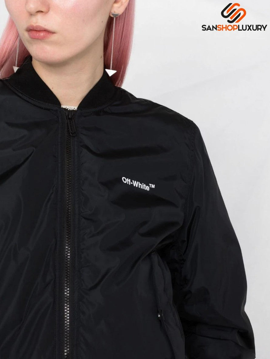 Giubbino Off-White OWEH017C99FAB0021001 - SanShopLuxury - Abbigliamento, Autunno/Inverno, Carry Over, Continuativo, Donna, Giubbino, Giubbotteria, Idoneo, L, M, Nero, New, Off-White, Primavera/Estate, S