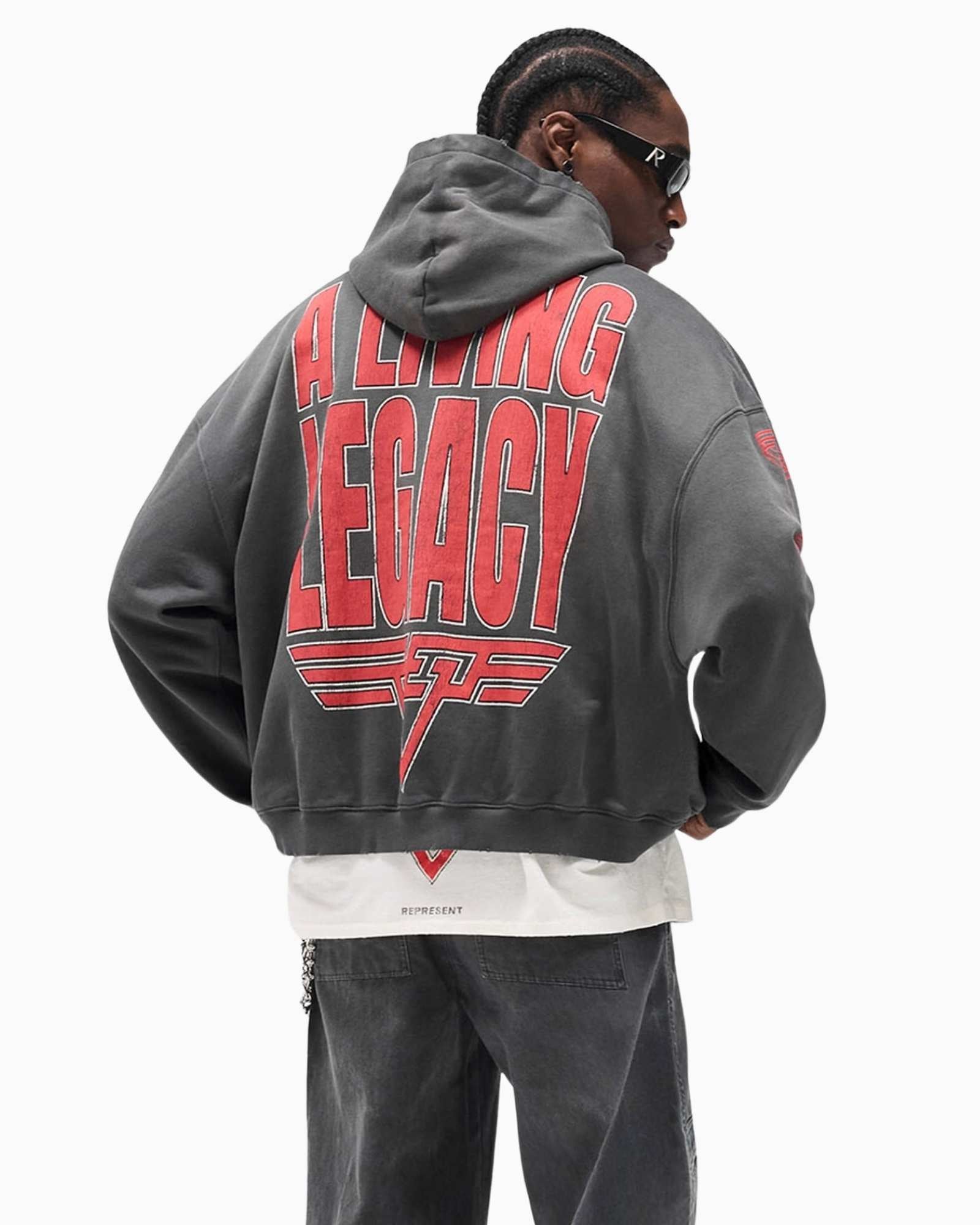 Represent Felpa MLM100366/46 - SanShopLuxury - 2025, Abbigliamento, Autunno/Inverno, Felpa, FW25, Grigio, Idoneo, L, M, New, Represent, S, Uomo, XL, XXL