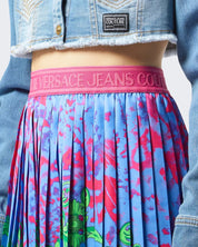 Versace Jeans Couture Gonna 76HAE8P1/NS434261 - SanShopLuxury - 2024, 38, 40, Abbigliamento, Blu, Donna, Gonna, Idoneo, Outlet, Primavera/Estate, SS24, Versace Jeans Couture