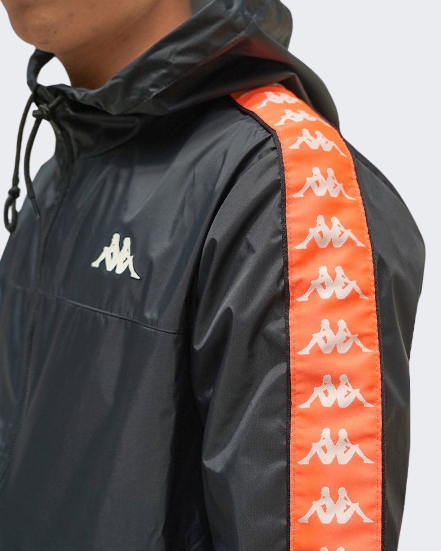 Kappa Giubbino 303WA70 222 - SanShopLuxury - -50%, 2020, Abbigliamento, Con Cappuccio, Giubbino, Kappa, L, M, Nero, Outlet, Primavera/Estate, S, SS20, Uomo, XL, XXL