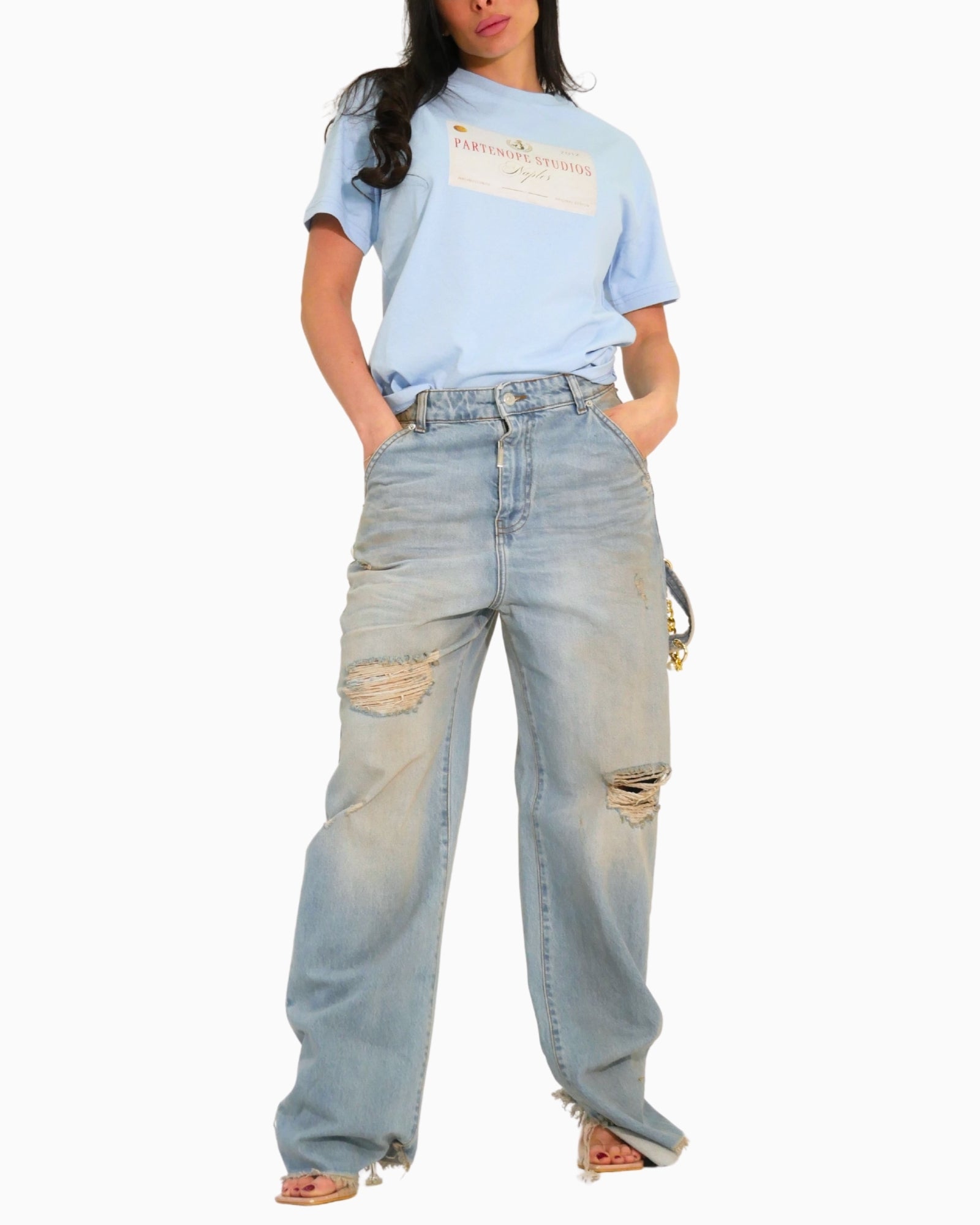 Donotconform Jeans W-BAGGY10 - SanShopLuxury - 2025, 40, 42, 44, 46, 48, Abbigliamento, Blu, Donna, Donotconform, Idoneo, Jeans, New, Primavera/Estate, SS25