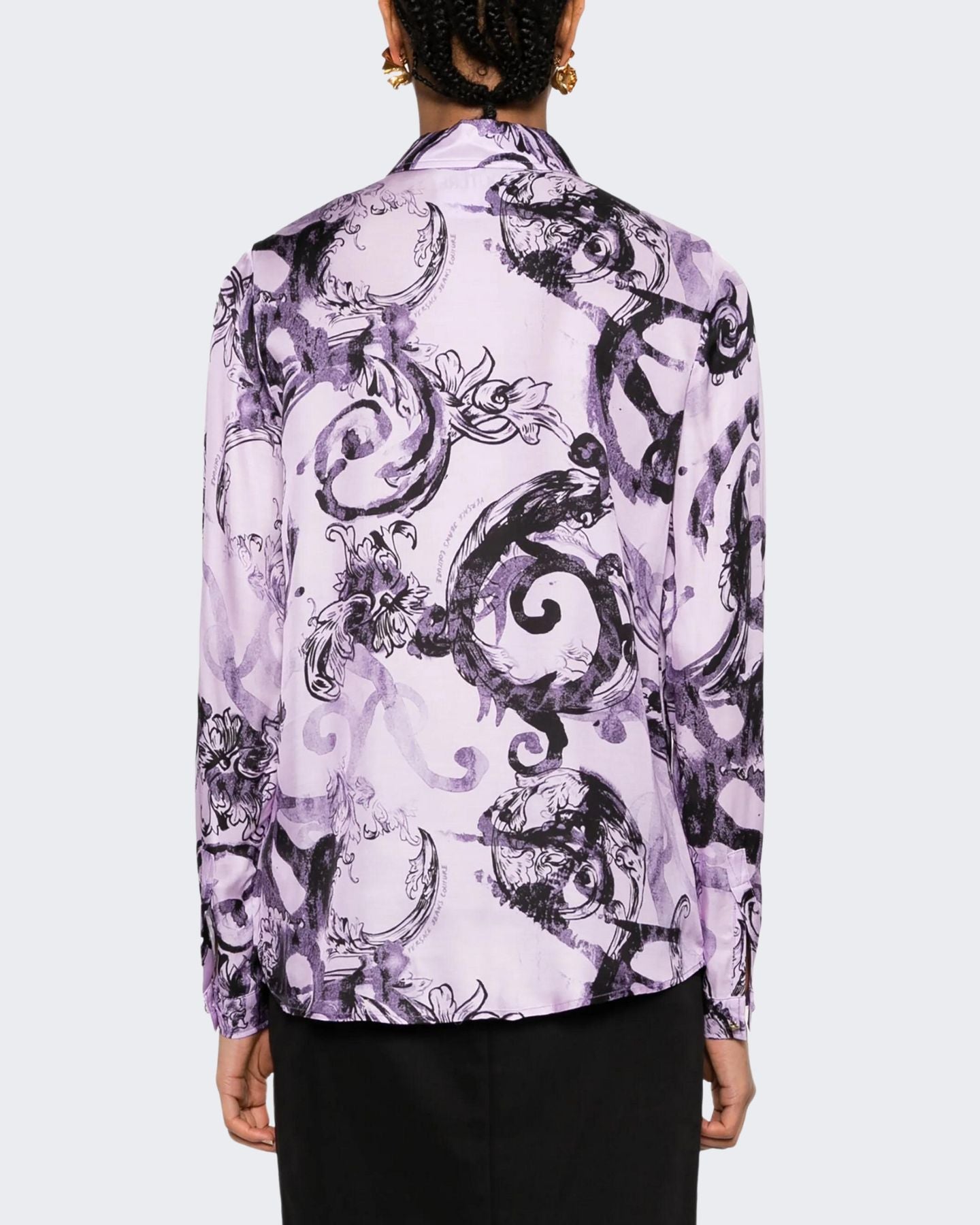 Versace Jeans Couture Camicia 76HAL201/NS407320 - SanShopLuxury - 2024, 42, 44, Abbigliamento, Camicia, Donna, Idoneo, Lilla, Outlet, Primavera/Estate, SS24, Versace Jeans Couture