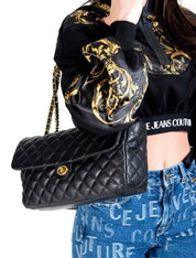 Versace Jeans Couture Borsa Da Spalla 72VA4BQ3 - SanShopLuxury - 2022, Autunno/Inverno, Borsa Da Spalla, Continuativo, Donna, FW22, Idoneo, Nero, Outlet, Primavera/Estate, Trapuntata, Unica, Valigeria, Versace Jeans Couture