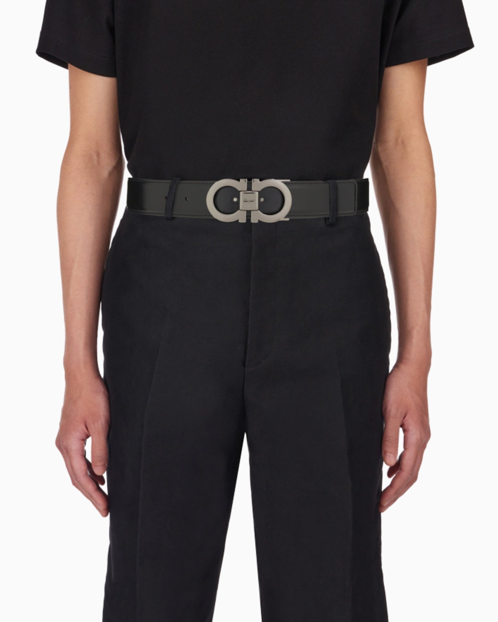 Salvatore Ferragamo Cintura 679535 644557 - SanShopLuxury - 100, 105, 110, 115, 2025, Accessori, Autunno/Inverno, Carry Over, Cintura, Continuativo, Nero, New, Primavera/Estate, Salvatore Ferragamo, Stellato, Uomo