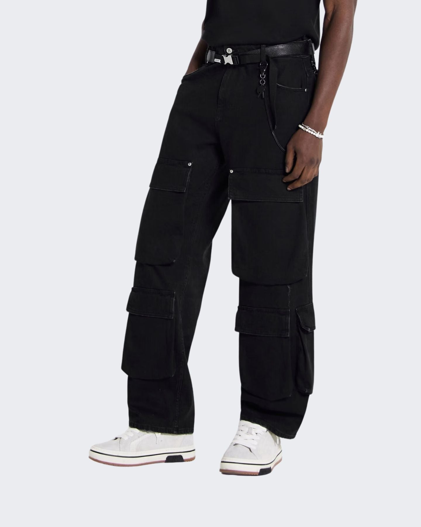 Represent Jeans MLM6090/01 - SanShopLuxury - 44, 46, 47, 48, 50, Abbigliamento, Autunno/Inverno, Cargo, Carry Over, Continuativo, Idoneo, Jeans, Nero, New, Primavera/Estate, Represent, Uomo