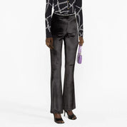 Versace Jeans Couture Pantalone 75HAC1A7 N0225 - SanShopLuxury - 2023, 38, 40, 42, A Zampa, Abbigliamento, Autunno/Inverno, Donna, FW23, Nero, Outlet, Pantalone, Versace Jeans Couture, Viola