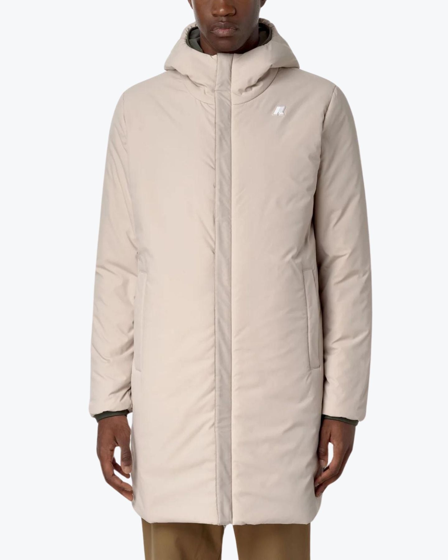 K-Way Giubbino K6128WW ASB - SanShopLuxury - Abbigliamento, Autunno/Inverno, Carry Over, Giubbino, Idoneo, K-Way, L, M, Reversibile, S, Uomo, Verde-Beige, XL, XXL, XXXL