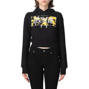 Versace Jeans Couture Felpa 75HAIE01 CF00E - SanShopLuxury - 2023, Abbigliamento, Autunno/Inverno, Con Cappuccio, Donna, Felpa, FW23, L, M, Nero-Oro, Outlet, S, Versace Jeans Couture