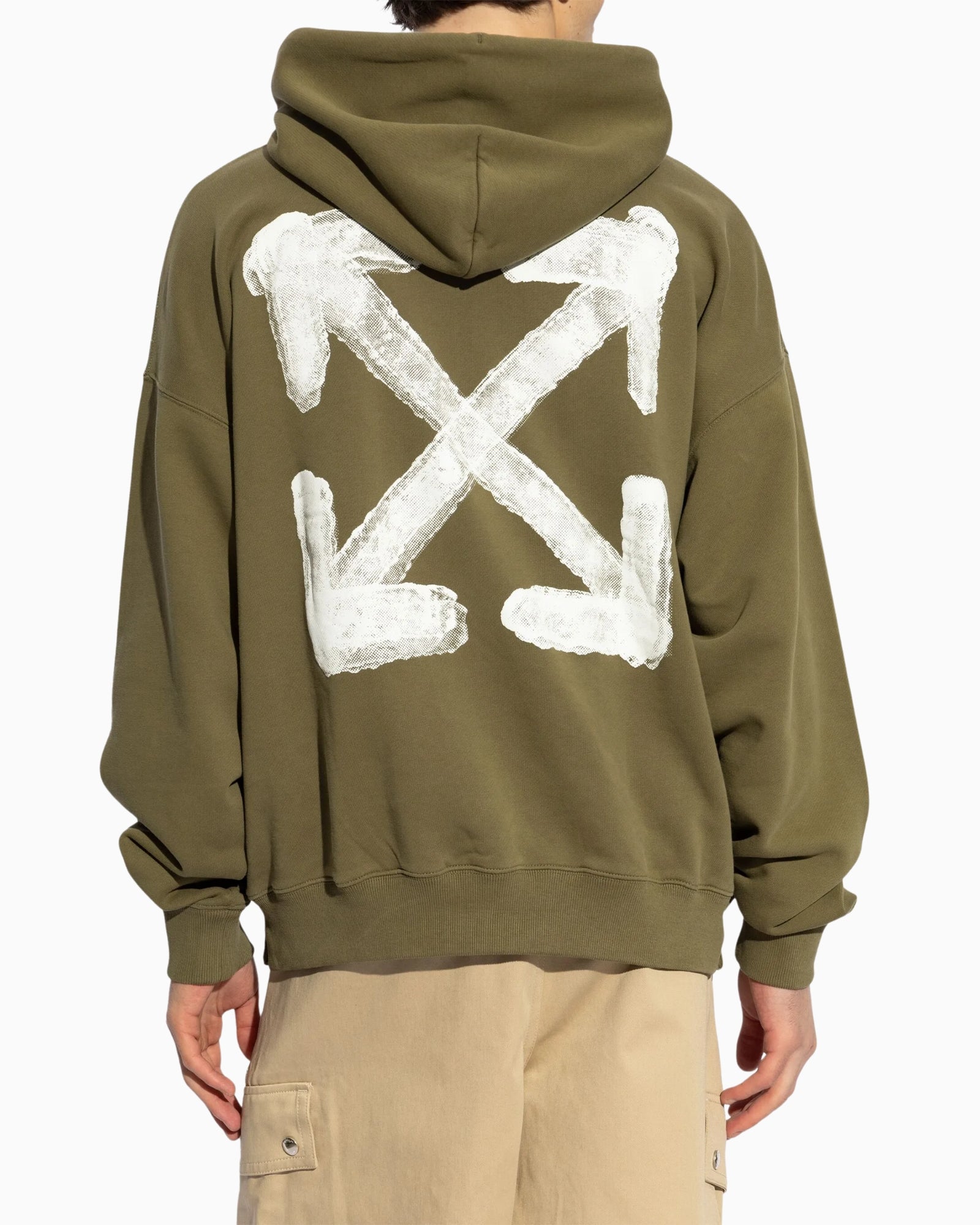 Off-White Felpa OMBB085S25FLE00I5601 - SanShopLuxury - 2025, Abbigliamento, Autunno/Inverno, Continuativo, Felpa, Idoneo, L, M, New, Off-White, Primavera/Estate, S, SS25, Uomo, Verde, XL, XS, XXS