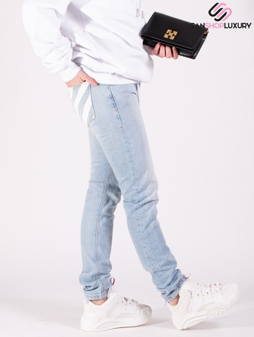 Off-White Jeans OWCE006E17149095/7101 - SanShopLuxury - -70%, 2017, 39, 40, 41, Abbigliamento, Autunno/Inverno, Azzurro, Blu, Donna, FW17, Jeans, Off-White, Outlet