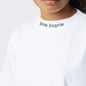 T-Shirt Palm Angels PWAA023C99JER001 - SanShopLuxury - Abbigliamento, Autunno/Inverno, Bianco, Carry Over, Continuativo, Donna, M, Nero, New, Palm Angels, Primavera/Estate, Rosa, S, Stellato, T-Shirt, XS